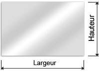 miroirs rectangulaire