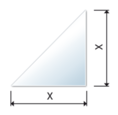 Étagère d’angle droite