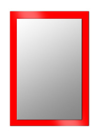Miroir rectangulaire sur verre laqué