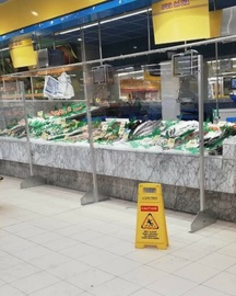 Écran de protection pour supermarchés